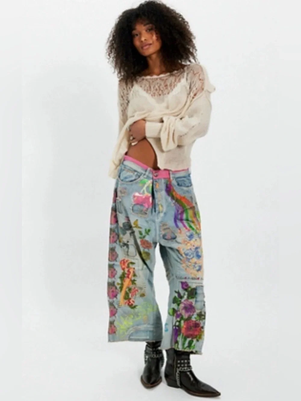 Magnolia Pearl Peonies Dani Blues Denims Pants 906 Washed Indigo